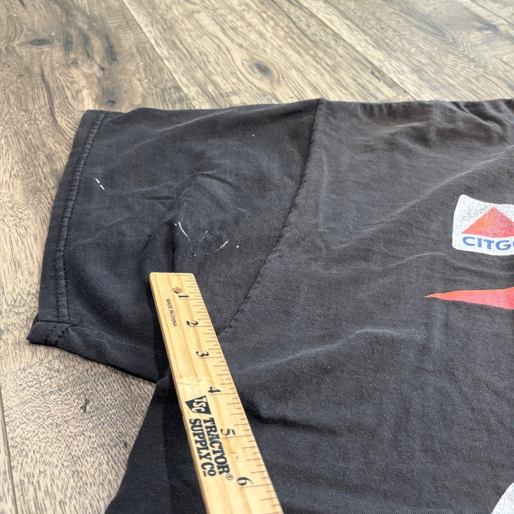 Delta Jeff Burton NASCAR T Shirt Mens 2XL Black Y2K Supergard Racing‎ 99 Roush - Picture 11 of 11